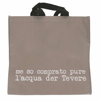 Borsa Shopper grigia S.P.Q.eRe