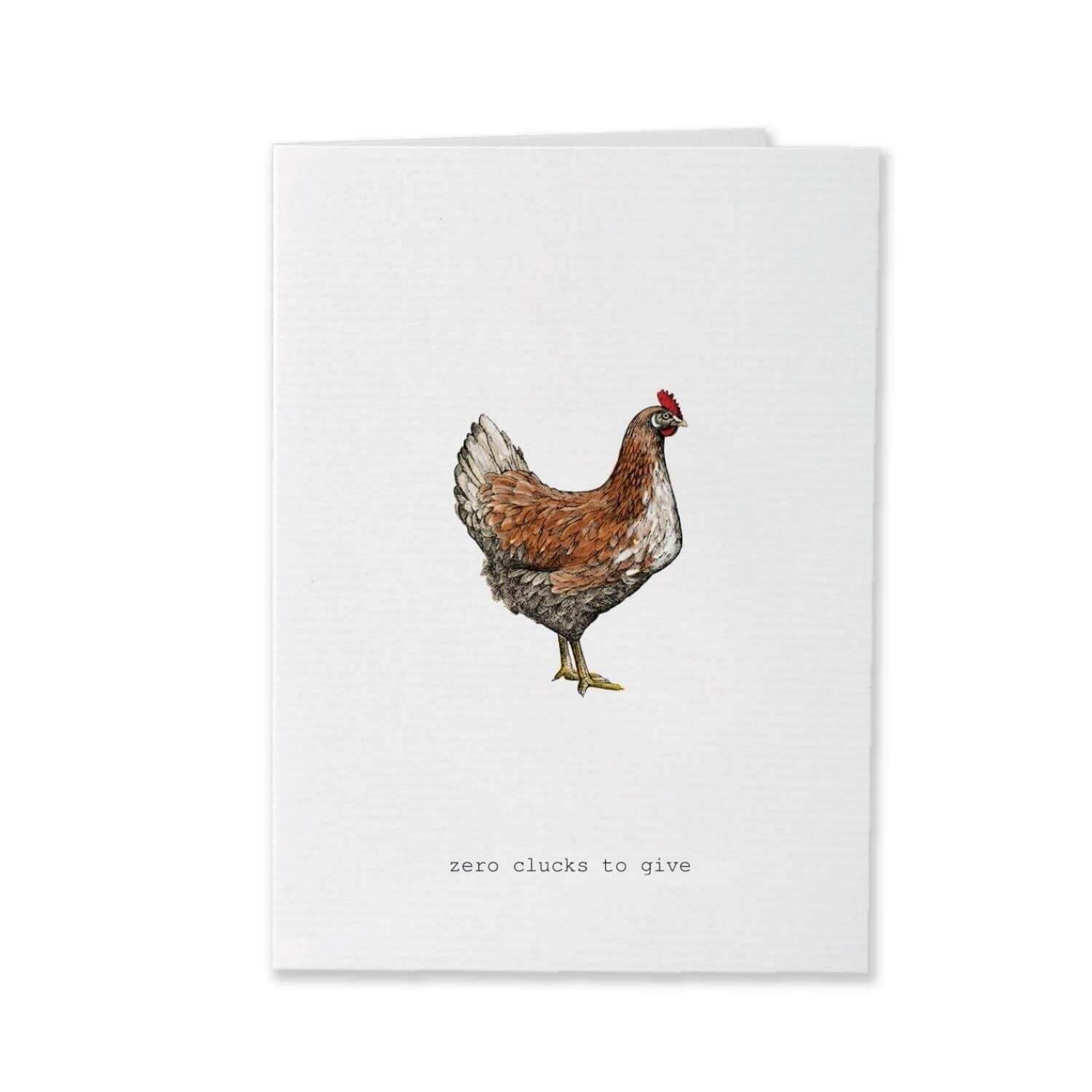 Tokyomilk Zero Clucks To Give - Biglietto d'auguri