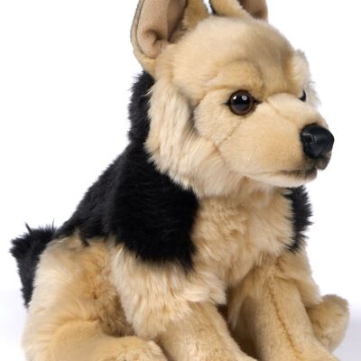 German Shepherd, sitting - 27 cm (height) - Keywords: dog, pet, plush, plush toy, stuffed animal, cuddly toy