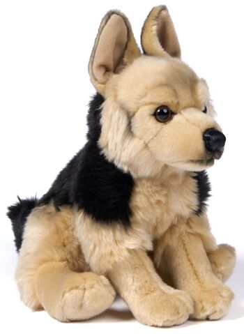 Berger allemand, assis - 27 cm (hauteur) - Mots clés : chien, animal de compagnie, peluche, peluche, peluche, peluche 1