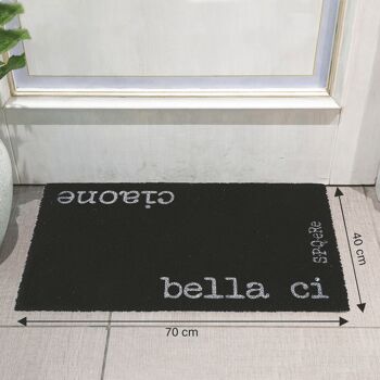 Tapis d'entrée 70x40 cm en coco avec fond antidérapant, S.p.Q.avant 3