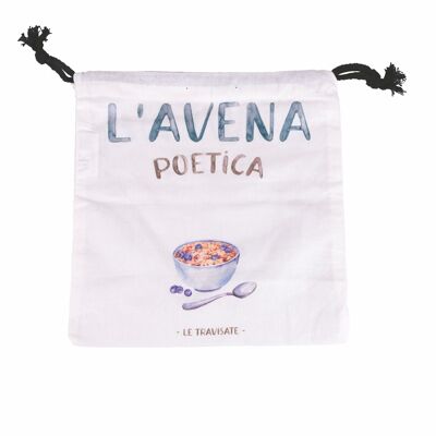 Cotton oat bag 25x25 cm, Le Travisate