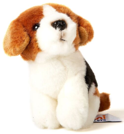 Beagle Plushie, sitzend - 12 cm (Höhe) - Keywords: Hund, Haustier, Plüsch, Plüschtier, Stofftier, Kuscheltier