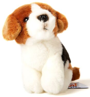Beagle Plushie, assis - 12 cm (hauteur) - Mots clés : chien, animal de compagnie, peluche, peluche, peluche, peluche 1