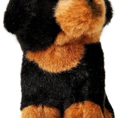 Rottweiler Plushie, sitting - 12 cm (height) - Keywords: dog, pet, plush, plush toy, stuffed animal, cuddly toy
