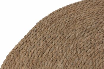 Tapis rond en osier 80 cm, Naturel 3