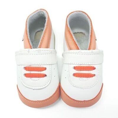 Baby slippers - Orange sneakers 6-12 months