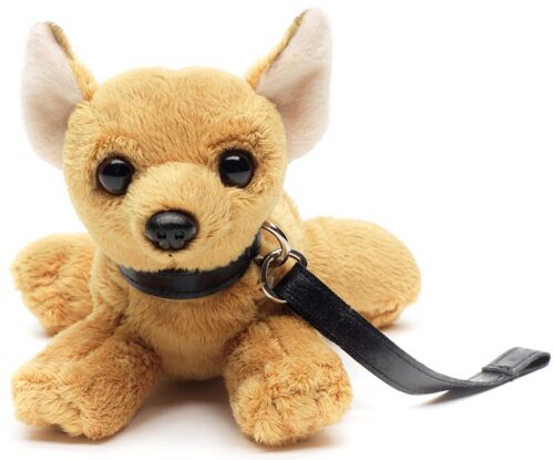 Chihuahua Plushie (mit Leine) - 20 cm (Länge) - Keywords: Hund, Haustier, Plüsch, Plüschtier, Stofftier, Kuscheltier