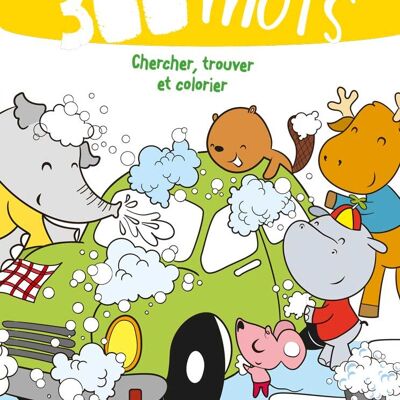 LIVRE - 300 mots : chercher, trouver, coloriez 4 ans +