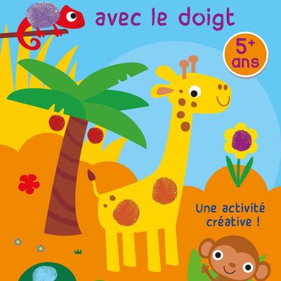 BOOK - PAINT WITH YOUR FINGER - THE GIRAFFE 5+