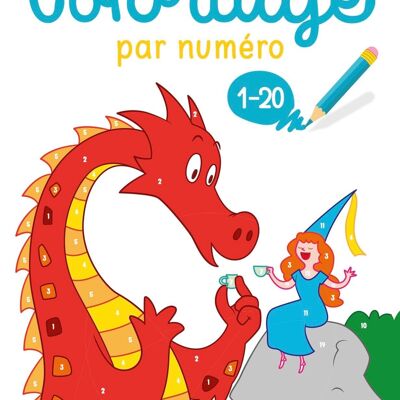 BOOK - COLORING BY NUMBER THE DRAGON 1-20