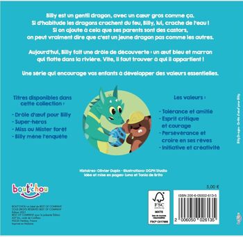 LIVRE - BILLY DRAGON DROLE D'OEUF POUR BILLY 2