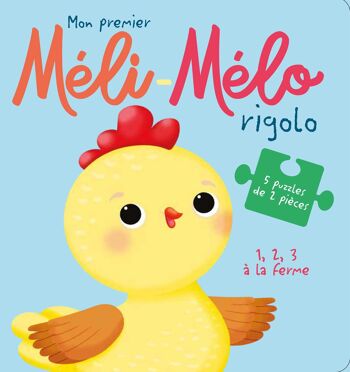 LIVRE - Méli-Mélo rigolo 1,2,3 à la ferme 1