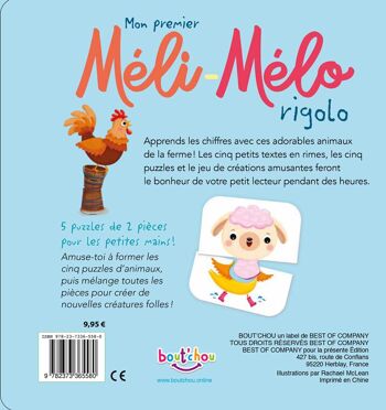 LIVRE - Méli-Mélo rigolo 1,2,3 à la ferme 2