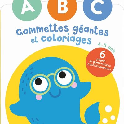 LIVRE - ABC gommettes géantes et coloriages poisson