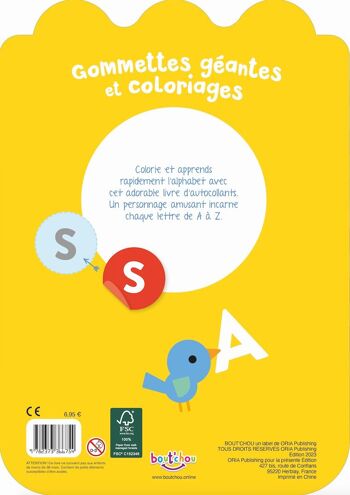 LIVRE - ABC gommettes géantes et coloriages poisson 2