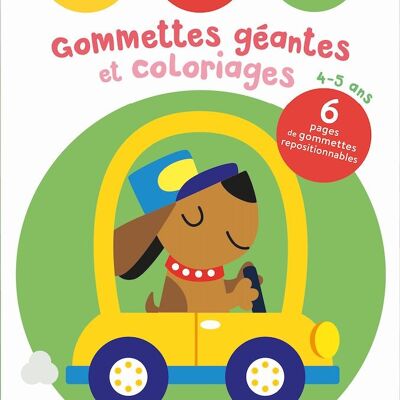 BOOK - ABC giant stickers and dog coloring pages