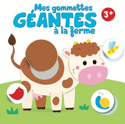 LIVRE - Mes gommettes géantes à la ferme vache