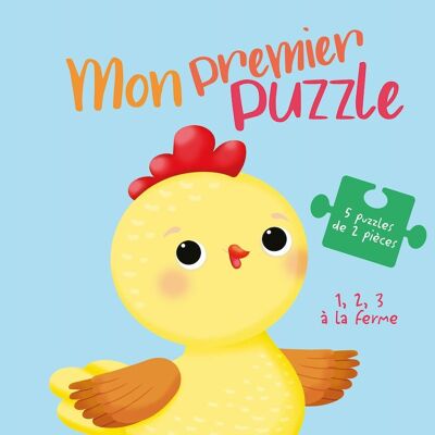 LIVRE - Mon premier puzzle : 1,2,3 à la ferme