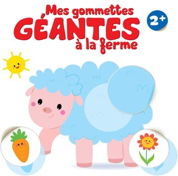 LIVRE - Mes gommettes géantes à la ferme 2+ Mouton