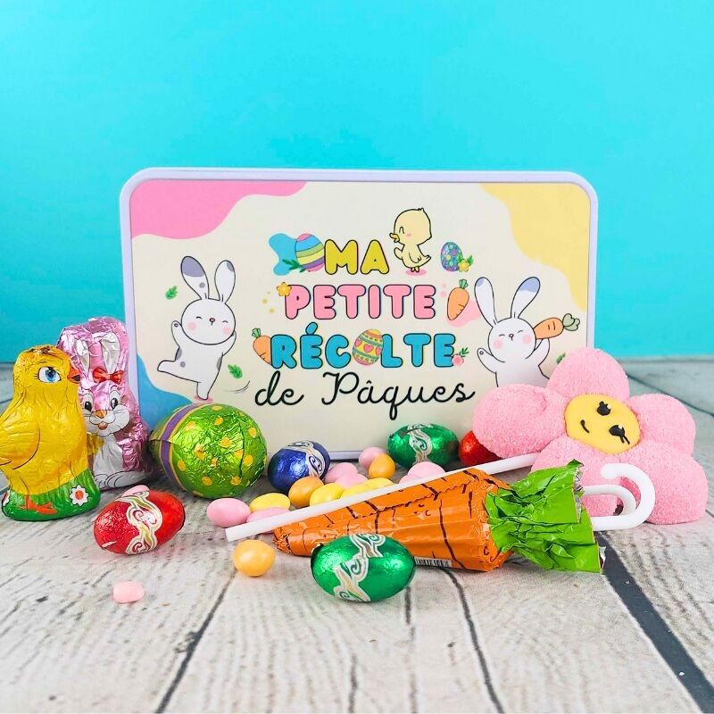 Box of Easter candies and chocolates - My little harvest