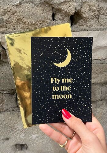 Carte De Voeux Fly Me To The Moon