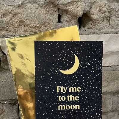 Fly Me To The Moon Greeting Card