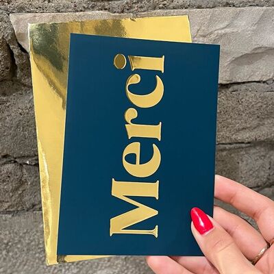 Carte De Voeux Merci