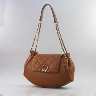 583061 Camel - Leather bag