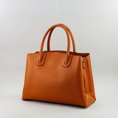 583059 tangerine - Leather bag