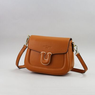 583056 tangerine - Leather bag