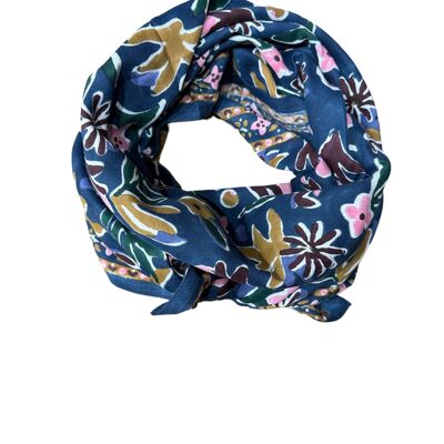 Matis Blauer Schal für Erwachsene, 100 cm