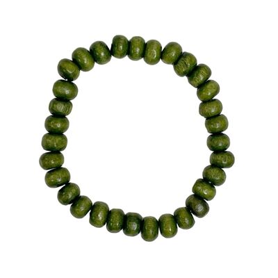 wood bracelet olive