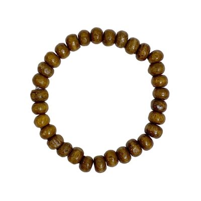 bracelet en bois marron