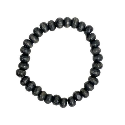 bracelet en bois noir
