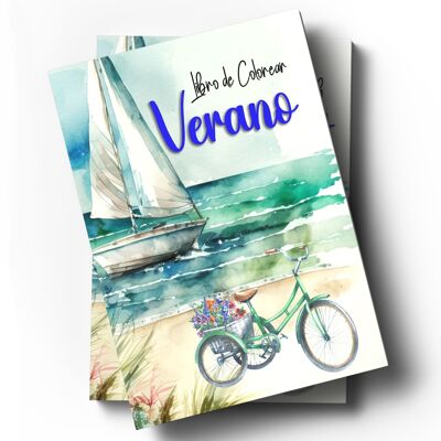 Libro colorear - Verano - Con escenas relajantes para coloristas avanzados