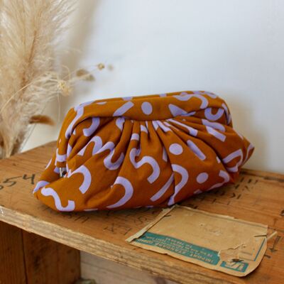 Pochette bouffante style vintage, trousse.