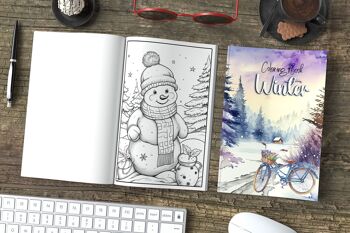 Livre de coloriage - Hiver - Avec des scènes relaxantes pour les coloristes avancés 2