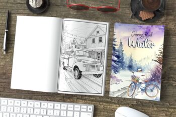 Livre de coloriage - Hiver - Avec des scènes relaxantes pour les coloristes avancés 3