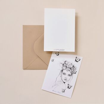 Set de 3 Cartes postales A6 - collection "Femmes Noir & Blanc" 2