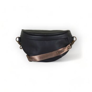 Sac banane Cobo - Cuir noir 1