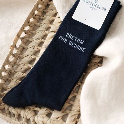 Bretonische Socken aus reiner Butter