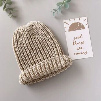 Chapeau en tricot épais pour bébé, cadeaux de Pâques de base biologiques faits à la main 3