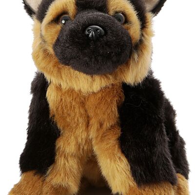 German Shepherd Puppy, sitting - Without a leash - 18 cm (height) - Keywords: dog, pet, plush, plush toy, stuffed animal, cuddly toy