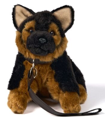 Chiot berger allemand, assis - Avec laisse - 18 cm (hauteur) - Mots clés : chien, animal de compagnie, peluche, peluche, peluche, peluche 2