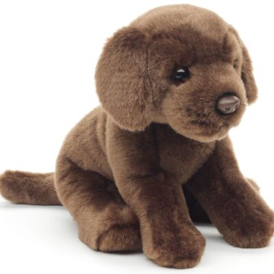 Labrador puppy (brown) - Without a leash - 23 cm (height) - Keywords: dog, pet, plush, plush toy, stuffed toy, cuddly toy