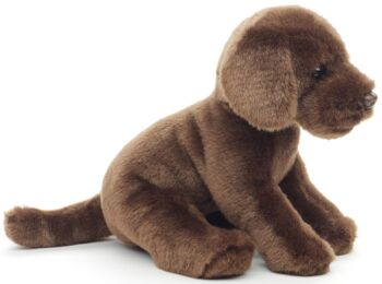 Chiot Labrador (marron) - Sans laisse - 23 cm (hauteur) - Mots clés : chien, animal de compagnie, peluche, peluche, peluche, peluche 3