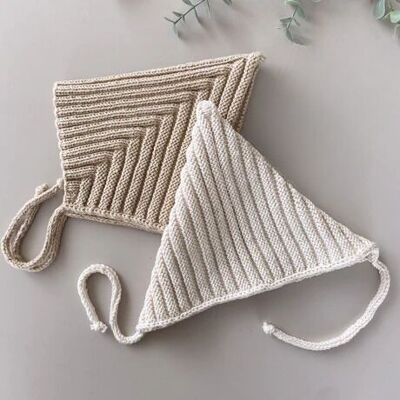 Chapeau tricoté pour bébé, cadeaux de Pâques de base biologiques faits à la main