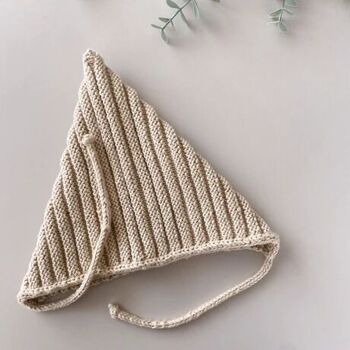 Chapeau tricoté pour bébé, cadeaux de Pâques de base biologiques faits à la main 2