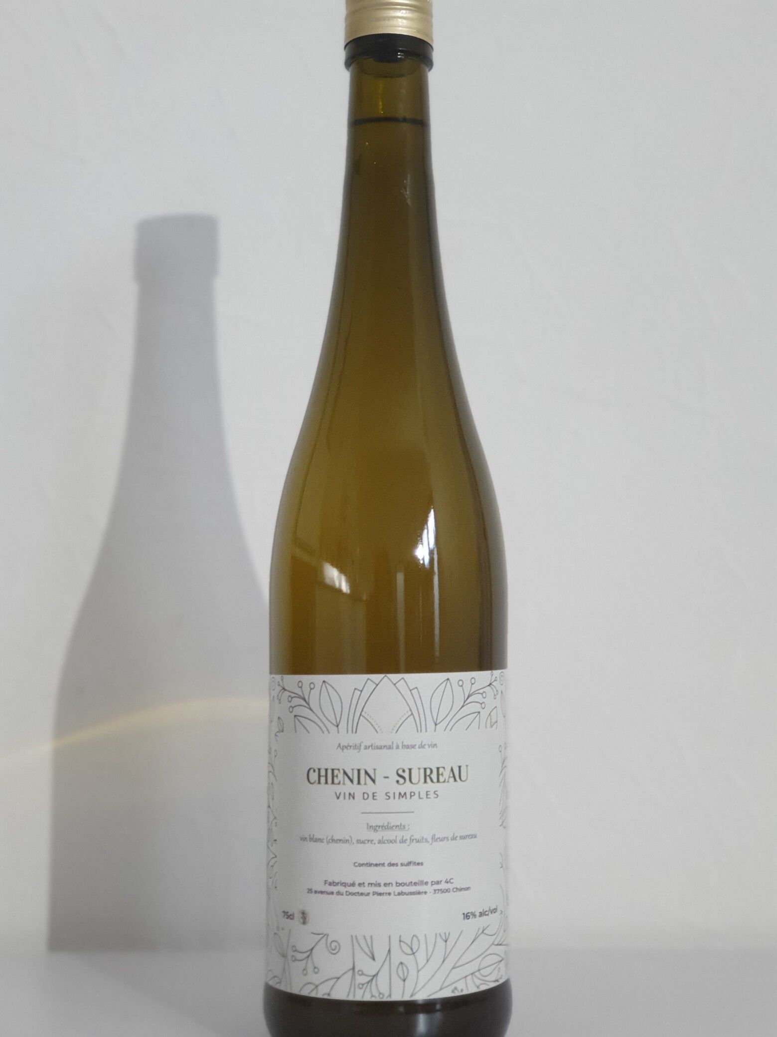 Vino de saúco Chenin sencillo (aperitivo artesanal - Valle del Loira)